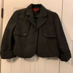 Cropped trench jacket